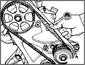 Снятие и установка ремня привода ГРМ Audi 80