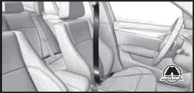 Застегивание ремня безопасности BMW X1