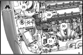 Снятие двигателя Citroen C5