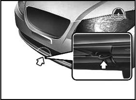 Передний буксировочный крюк Hyundai Elantra HD
