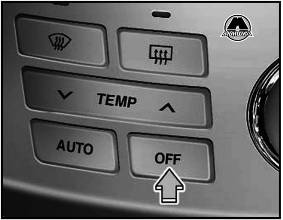Кнопка выключения системы климат-контроля Hyundai Elantra HD