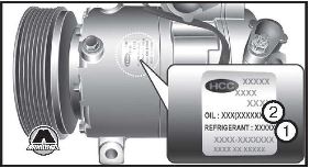 Этикетка компрессора кондиционера Hyundai H350