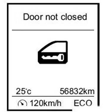 Тревожное сообщение о незакрытых дверях Lifan X70