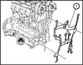 Снятие и установка передней крышки двигателя Opel Mokka