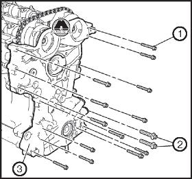 Снятие и установка передней крышки двигателя Opel Mokka
