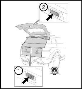 Использование двери багажного отделения Range Rover Evoque