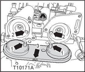 Контроль фаз газораспределения Skoda Octavia 2