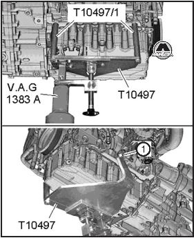 Снятие двигателя Volkswagen Passat
