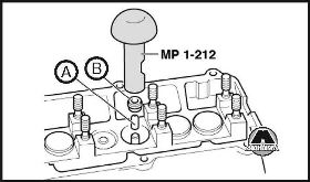 Замена уплотнения стержня клапанов Audi 80