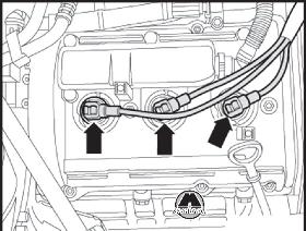 Снятие крышки правой головки блока цилиндров Audi A6