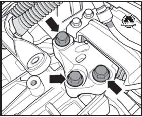 Проверка установки опор силового агрегата Audi Q3