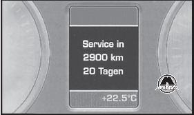 Индикатор периодичности технического обслуживания Audi Q3