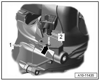 Снятие и установка датчика опоры агрегатов Audi Q7 с 2015 года