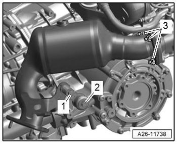 Отсоединение двигателя и коробки передач Audi Q7 с 2015 года