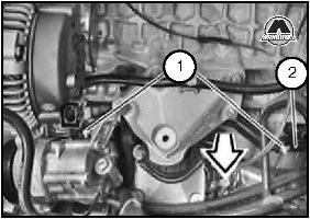 Снятие и установка двигателя BMW 7