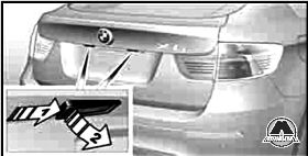 Фонари подсветки номерного знака BMW X6