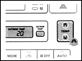 Экран температуры воздуха BYD F3/F3-R