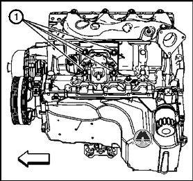 Снятие монтажных опор двигателя с левой стороны Cadillac Escalade
