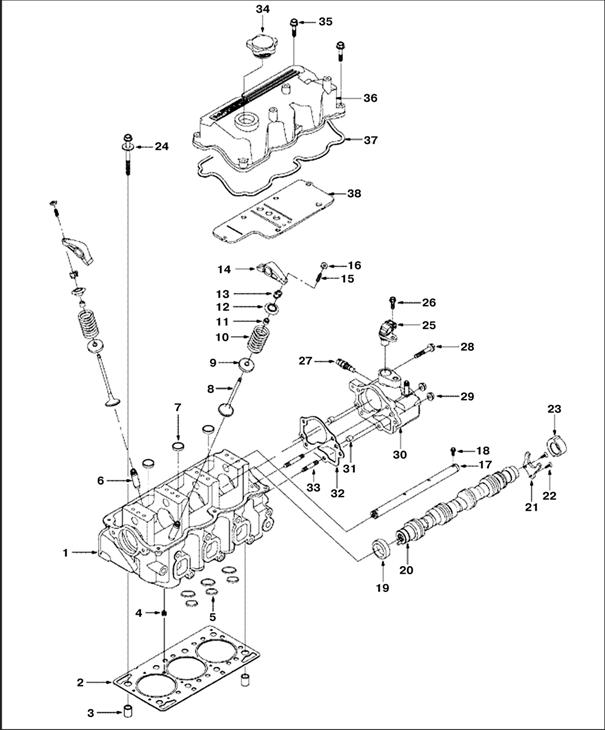 Головка цилиндров Chevrolet Matiz