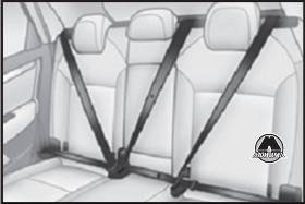 Ремни безопасности задних сидений Citroen C4