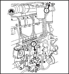 Прокачка топливной системы DAF XF95
