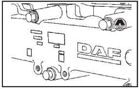 Номер двигателя DAF XF95