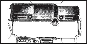 Шкафчики в потолочной консоли DAF XF95