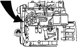 Размещение заводской таблички двигателя DongFeng DFA 1063