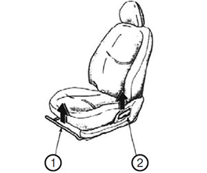 Регулировка переднего сиденья FAW V5 c 2012 года