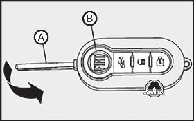 Механический ключ Fiat Doblo