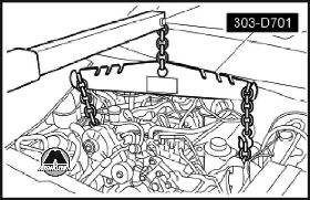 Снятие двигателя в сборе Ford Explorer