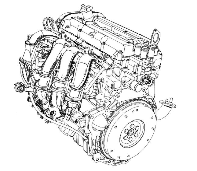 ford fusion  описание конструкции и принцип действия двигателя 1.4l/1.6l duratec 16v