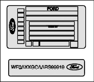 ford fusion идентификационные номера