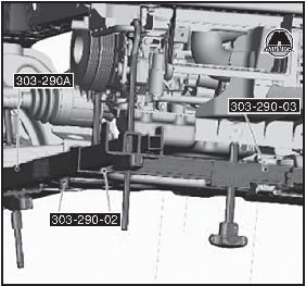 Снятие/установка крышки газораспределительного механизма Ford Transit
