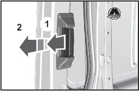 Закрывание сдвижной двери Ford Transit