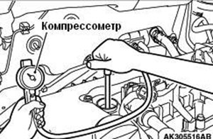 Проверка компрессии в цилиндрах двигателя Haima M3 с 2014 года