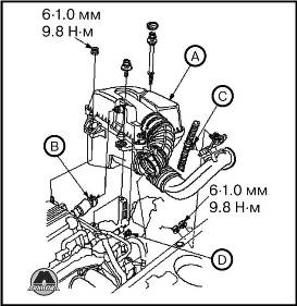 Установка головки блока цилиндров Honda FR-V