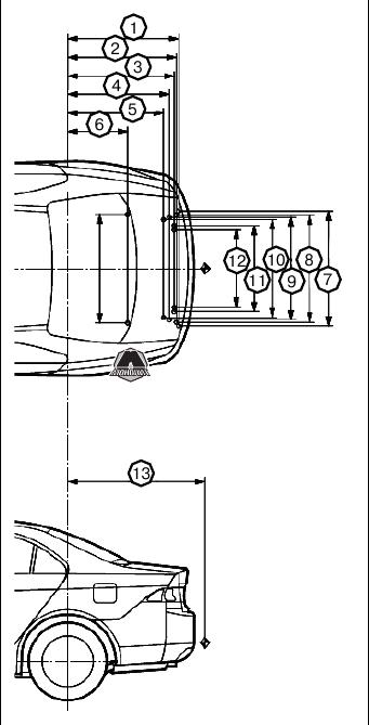 honda accord расположение точек крепления тягово-сцепного устройства для буксировки прицепа