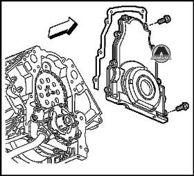 Снятие передней крышки двигателя Hummer H2