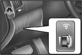Регулировка подсветки панели приборов Hyundai Elantra HD