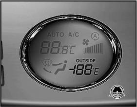 Температура окружающего воздуха Hyundai Elantra HD