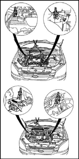 Демонтаж двигателя Hyundai Getz