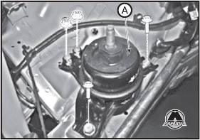 Снятие и установка монтажного кронштейна Hyundai SantaFe