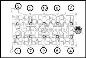 Снятие головки блока цилиндров Hyundai Sonata YF