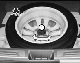 Извлечение и хранение запасной шины Hyundai Tucson ix35