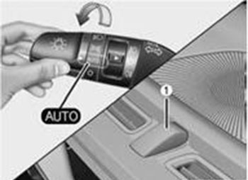 Положение автоматического освещения Kia Cerato c 2018 года