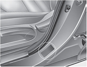 Табличка с характеристиками и давлением шин Kia Cerato c 2021 года