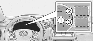 Многофункциональный информационный дисплей Lexus NX с 2014 года