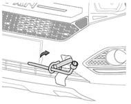 Использование переднего буксировочного крюка для буксировки автомобиля Lifan MyWay