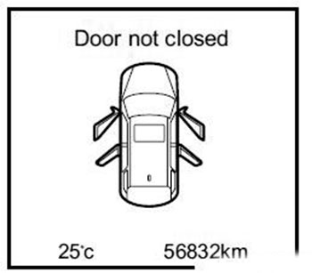 Тревожный сигнал о незакрытых дверях Lifan X70